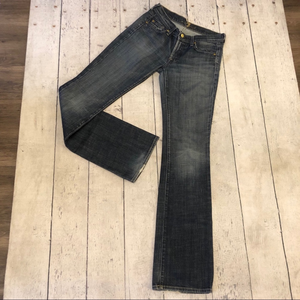 7 for all mankind tailorless bootcut jeans size27